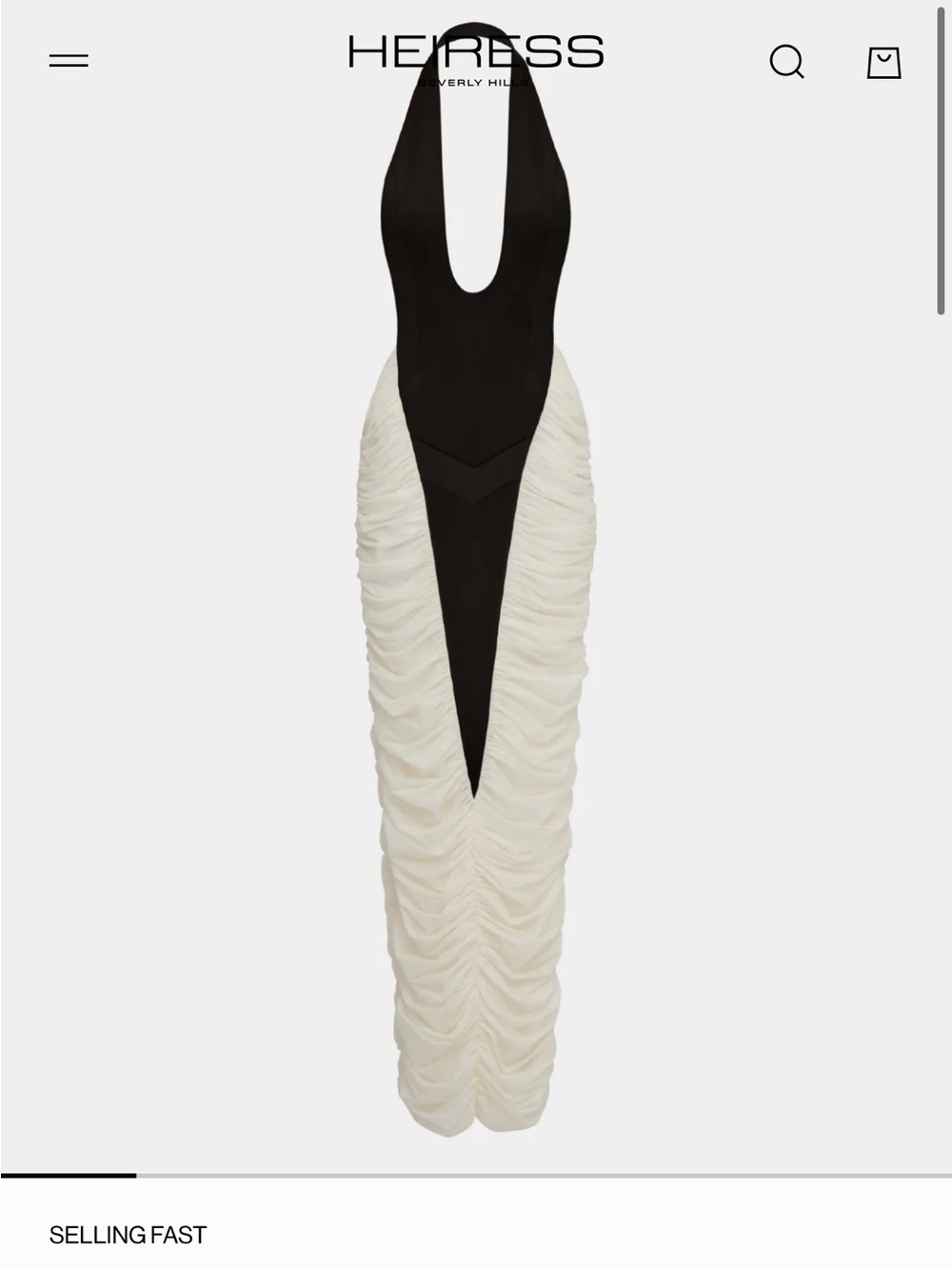 Heiress Beverly Hills Ruched Sculpt Dress